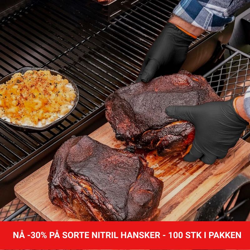 Sorte Nitril Hansker 100 stk