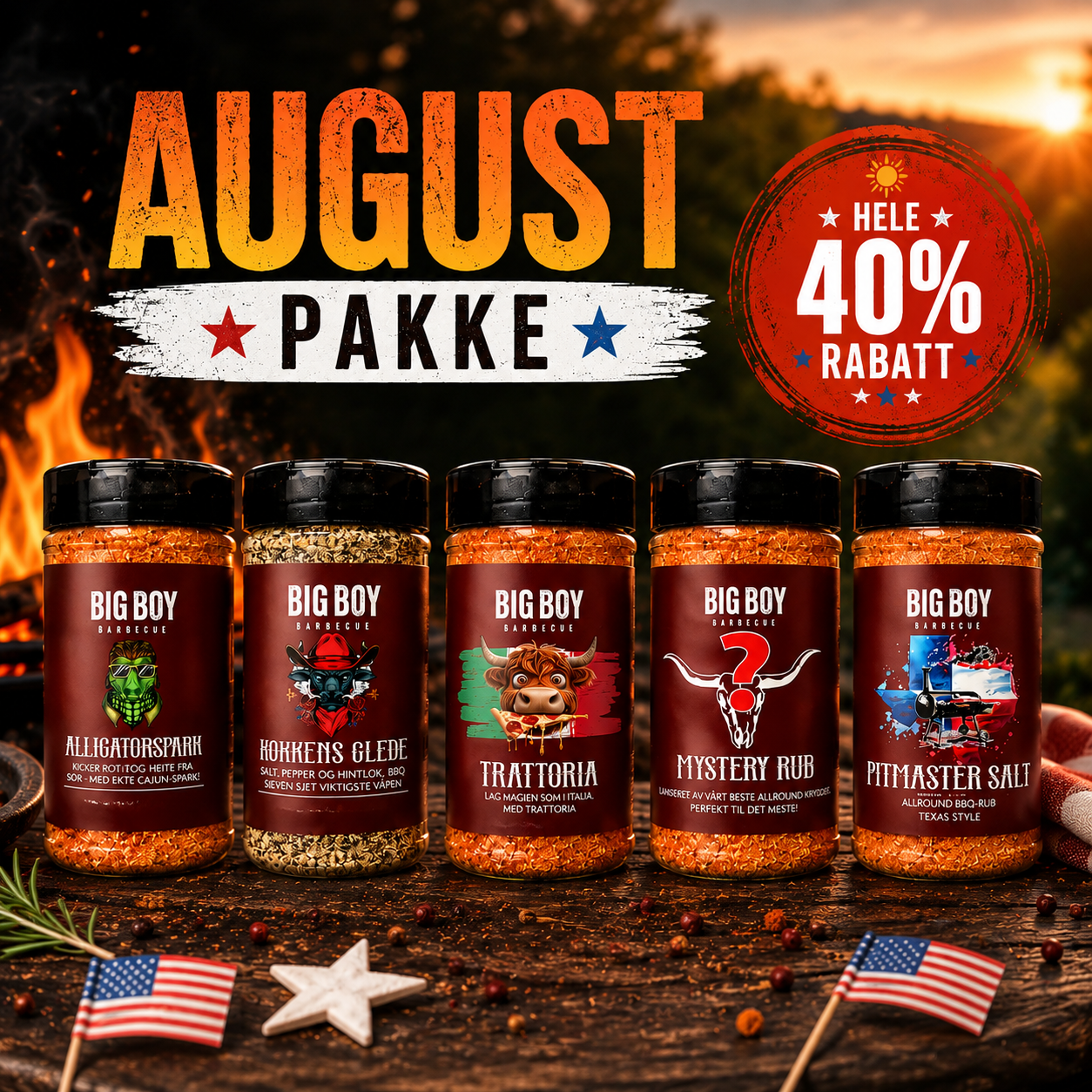 Big Boy BBQ August Pakke