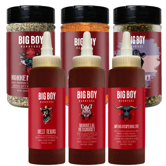 Big Boy BBQ Smakspakke - Krydder og Saus
