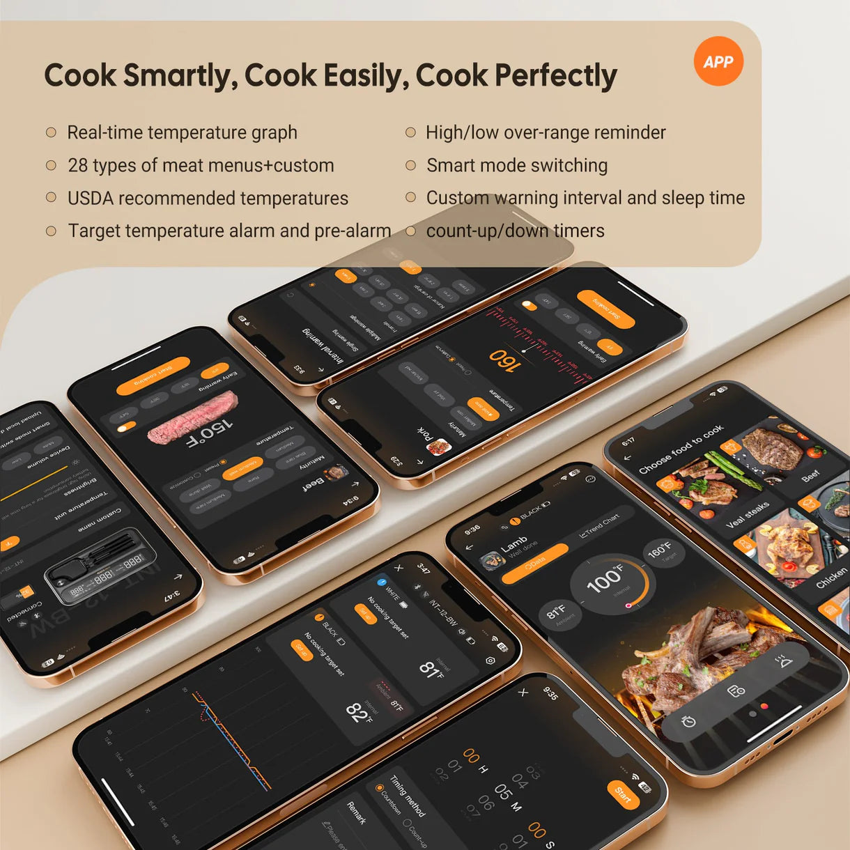INKBIRD Wifi/Bluetooth 2 prober BBQ Termometer