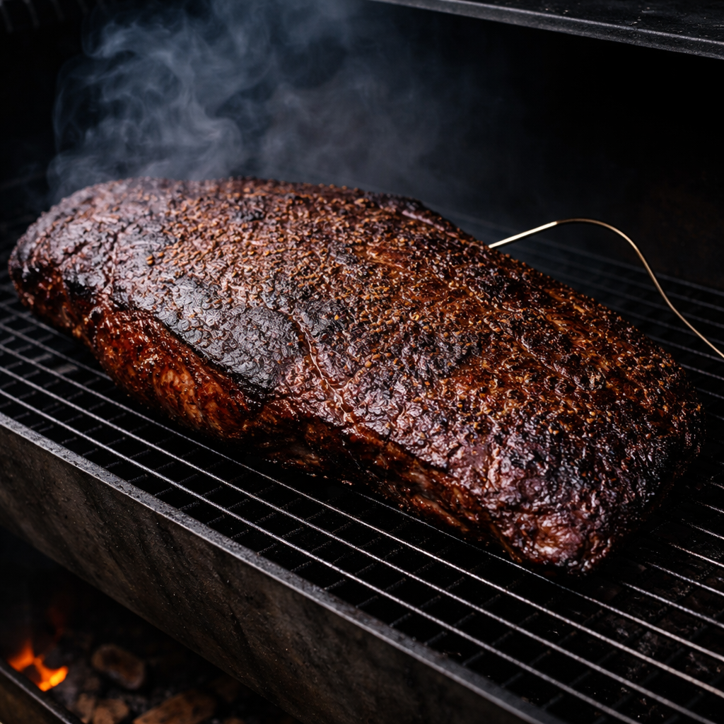Vi Smoker Brisket på Offset Smoker