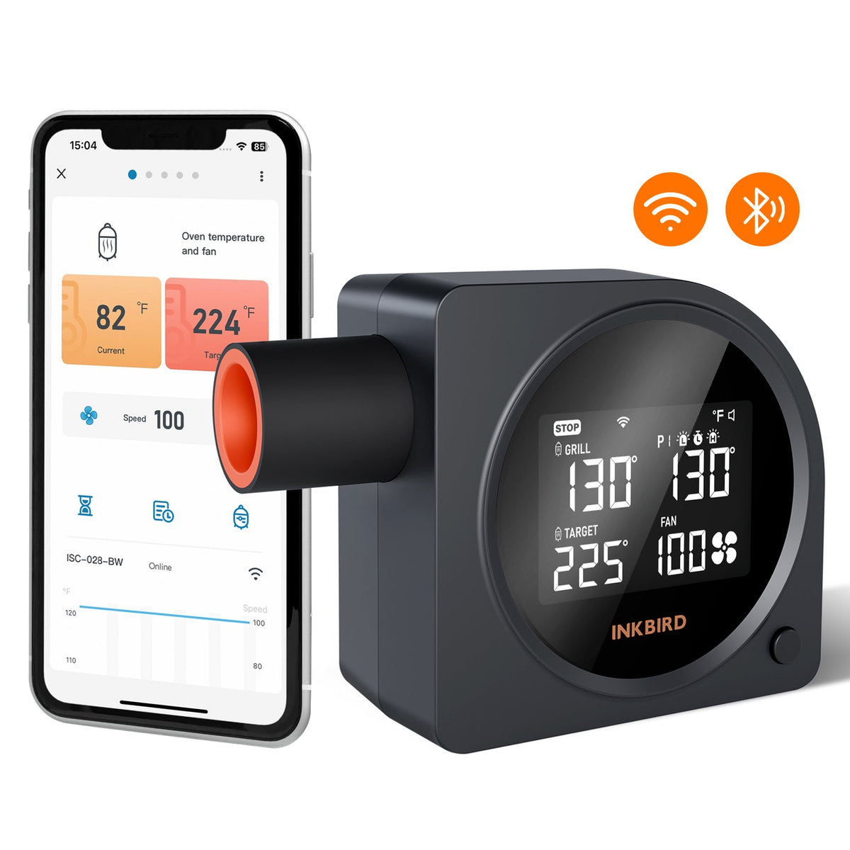 INKBIRD ISC-028BW – temperaturkontroller med vifte til grill og smoker