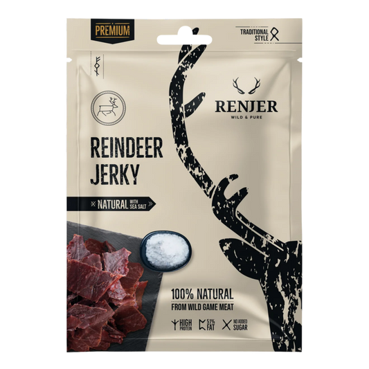 Renjer Reindeer Jerky Sea Salt25gr