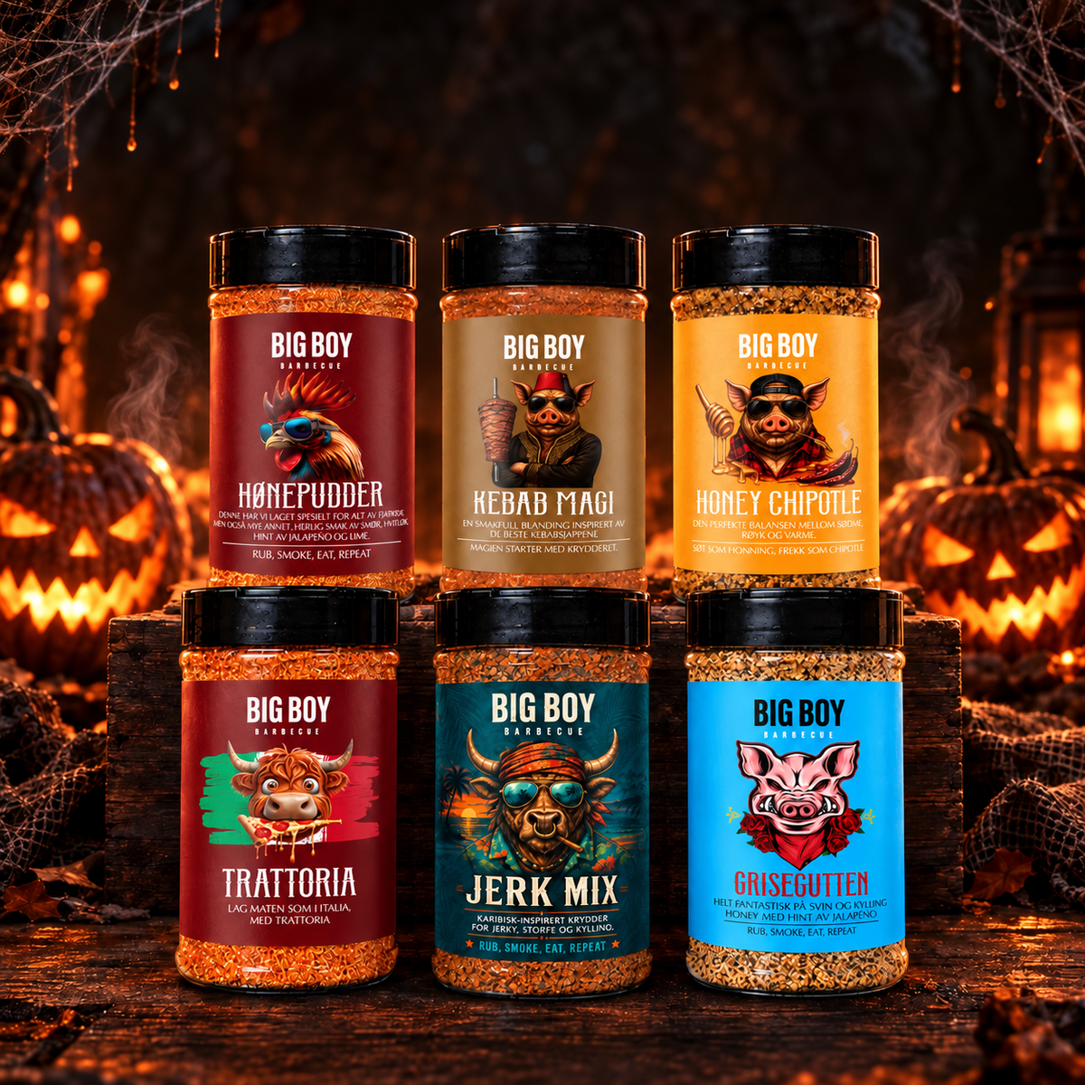 Big Boy BBQ Halloween-pakke – Dødelig digg 🎃🔥