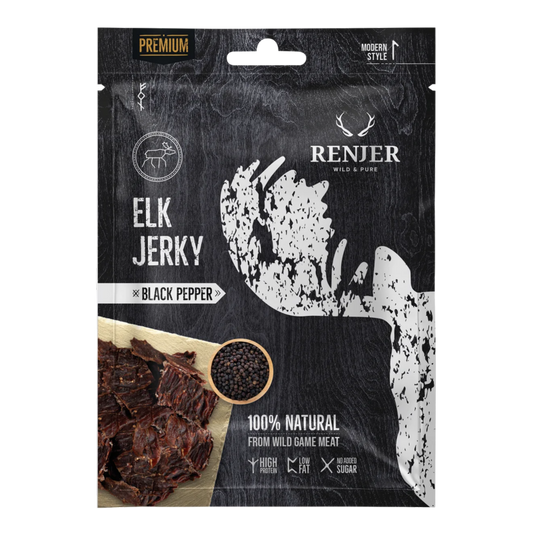 Renjer Elk Jerky Black Pepper 25gr