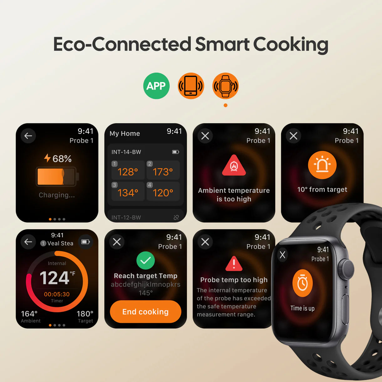INKBIRD Wifi/Bluetooth 2 prober BBQ Termometer