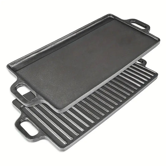 Big Boy BBQ To-side Støpejernplate
