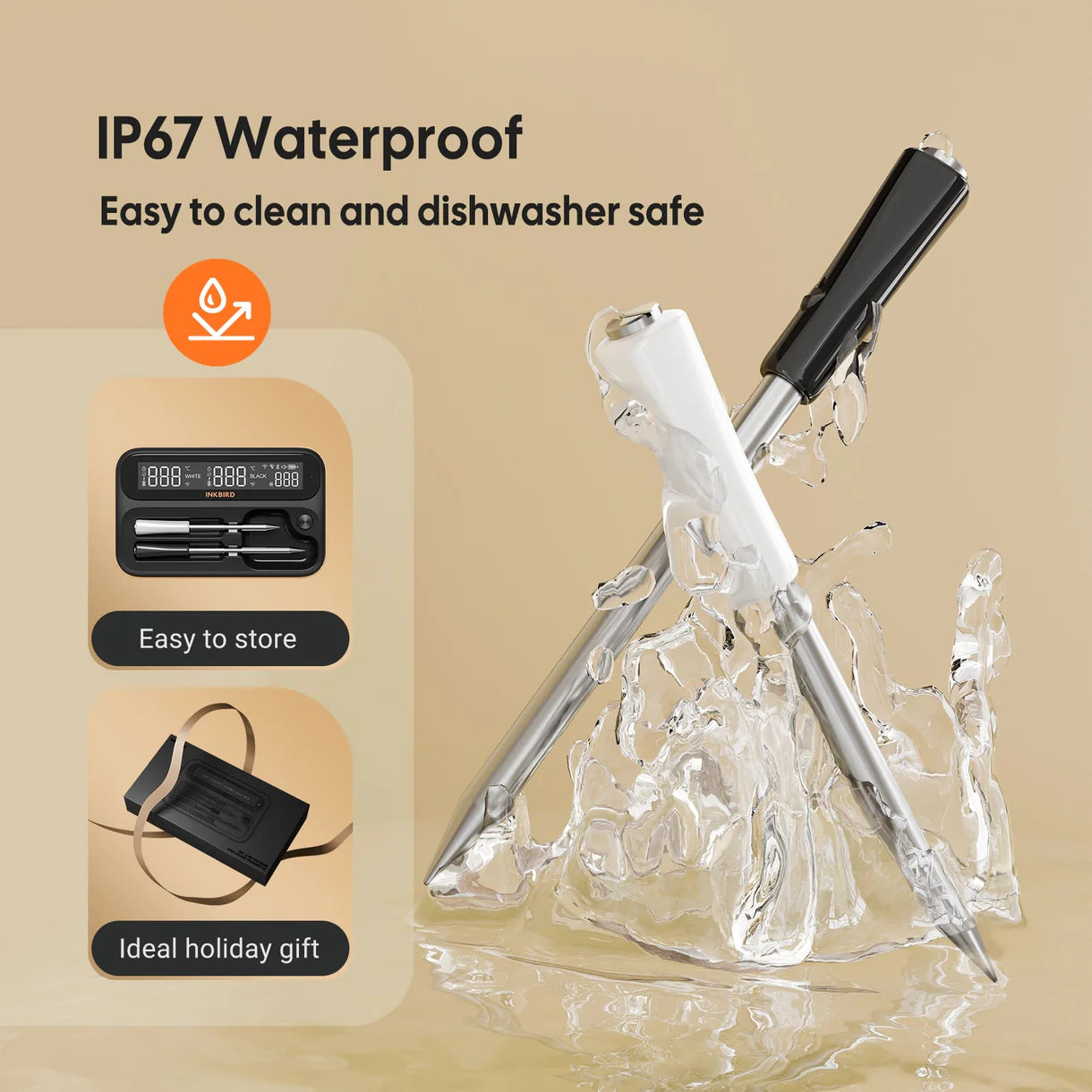 INKBIRD Wifi/Bluetooth 2 prober BBQ Termometer